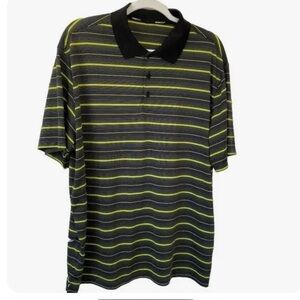 Nike golf striped polo shirt with dry fit.  Mens XL